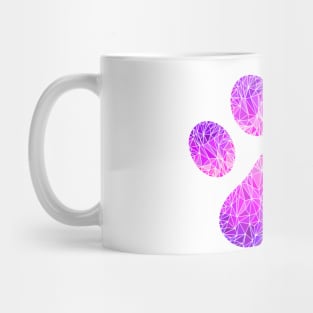 Geometric Paw Print Graphic Mug